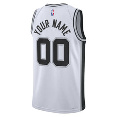 San Antonio Spurs Unisex Swingman Custom Jersey White Association Edition - NBA