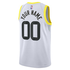 Utah Jazz Unisex Swingman Custom Jersey White Association Edition - NBA