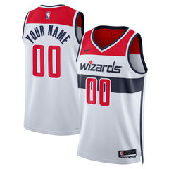 Washington Wizards Unisex Swingman Custom Jersey White Association Edition - NBA