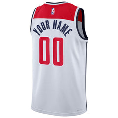Washington Wizards Unisex Swingman Custom Jersey White Association Edition - NBA