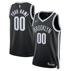 Brooklyn Nets Unisex Swingman Custom Jersey Black Icon Edition - NBA