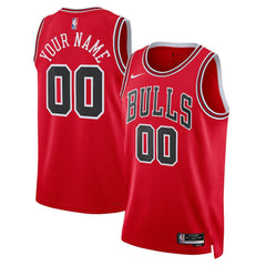 Chicago Bulls Unisex Swingman Custom Jersey Red Icon Edition - NBA