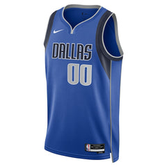 Dallas Mavericks Unisex Swingman Custom Jersey Blue Icon Edition - NBA