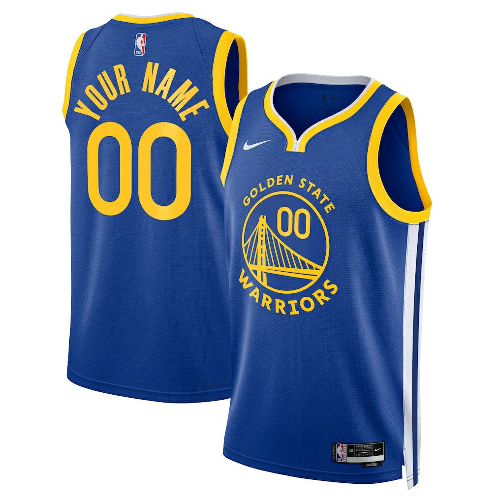 Golden State Warriors Unisex Swingman Custom Jersey Royal Icon Edition - NBA