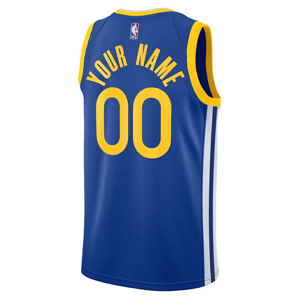 Golden State Warriors Unisex Swingman Custom Jersey Royal Icon Edition - NBA