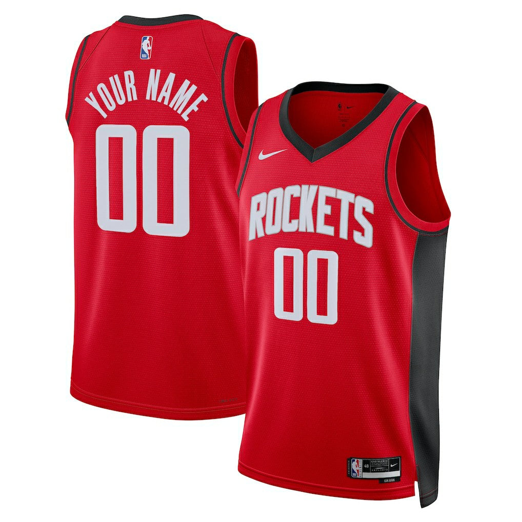 Houston Rockets Unisex Swingman Custom Jersey Red Icon Edition - NBA