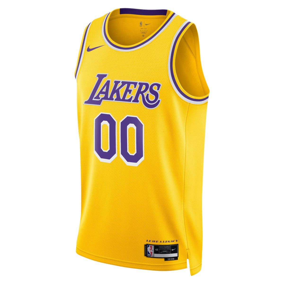 Los Angeles Lakers Unisex Swingman Custom Jersey Gold Icon Edition - NBA