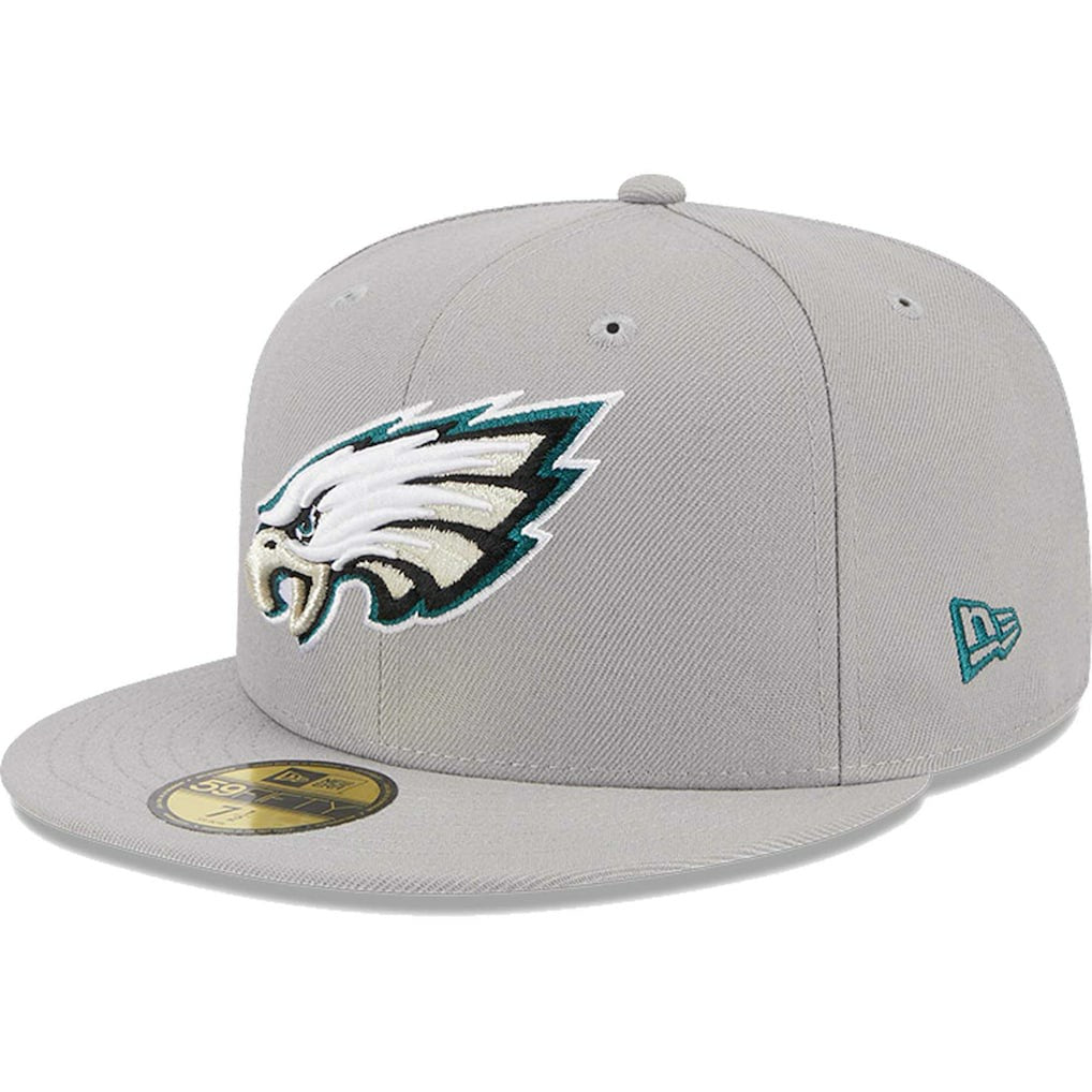 Philadelphia Eagles New Era Omaha 59FIFTY Fitted Hat Gray | NFL