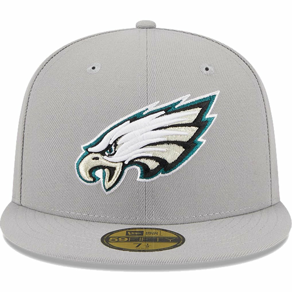 Philadelphia Eagles New Era Omaha 59FIFTY Fitted Hat Gray | NFL