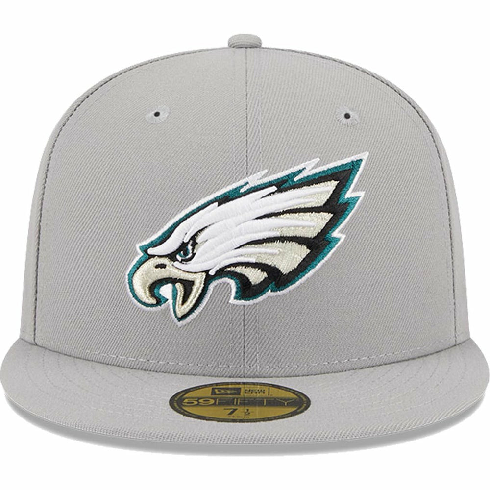 Philadelphia Eagles New Era Omaha 59FIFTY Fitted Hat Gray | NFL
