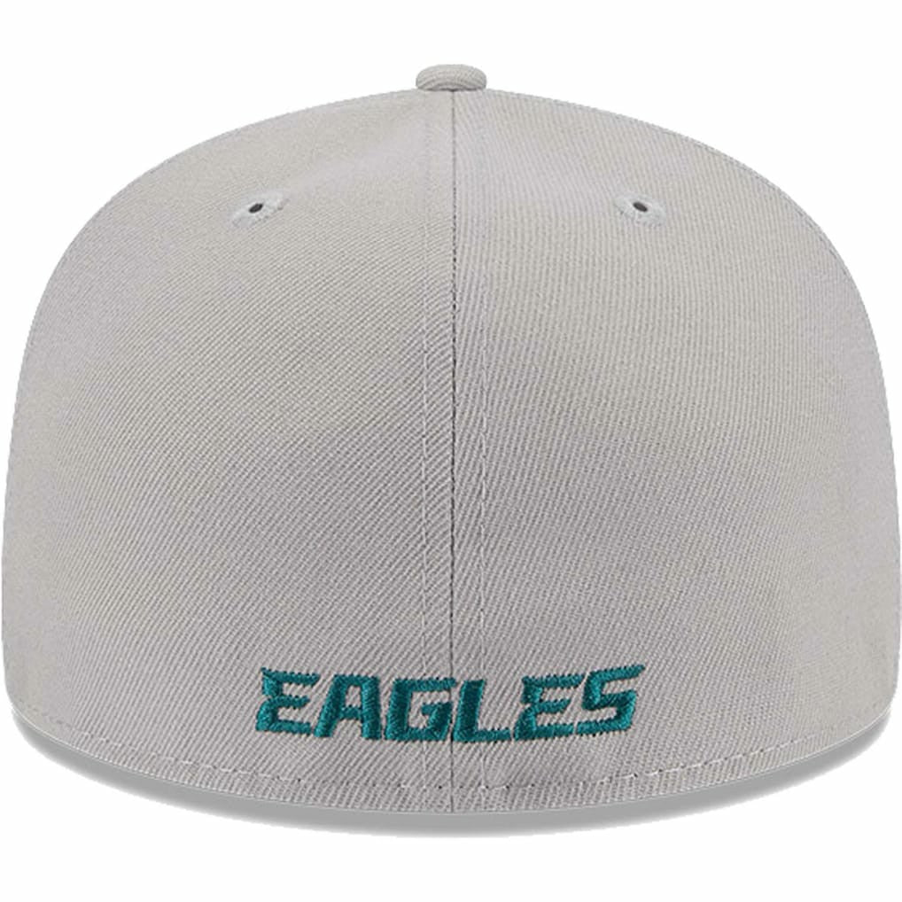 Philadelphia Eagles New Era Omaha 59FIFTY Fitted Hat Gray | NFL