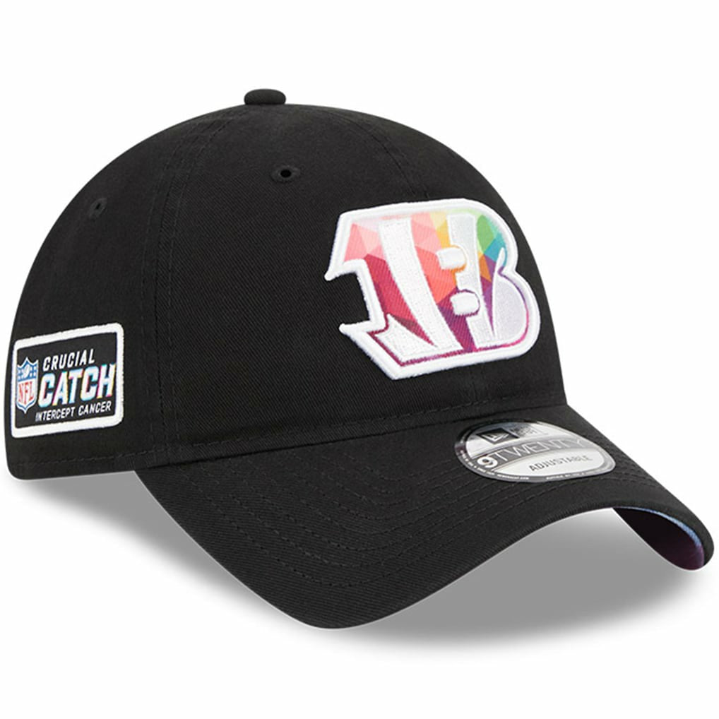 Cincinnati Bengals New Era 2023 NFL Crucial Catch 9TWENTY Adjustable Hat Black | NFL