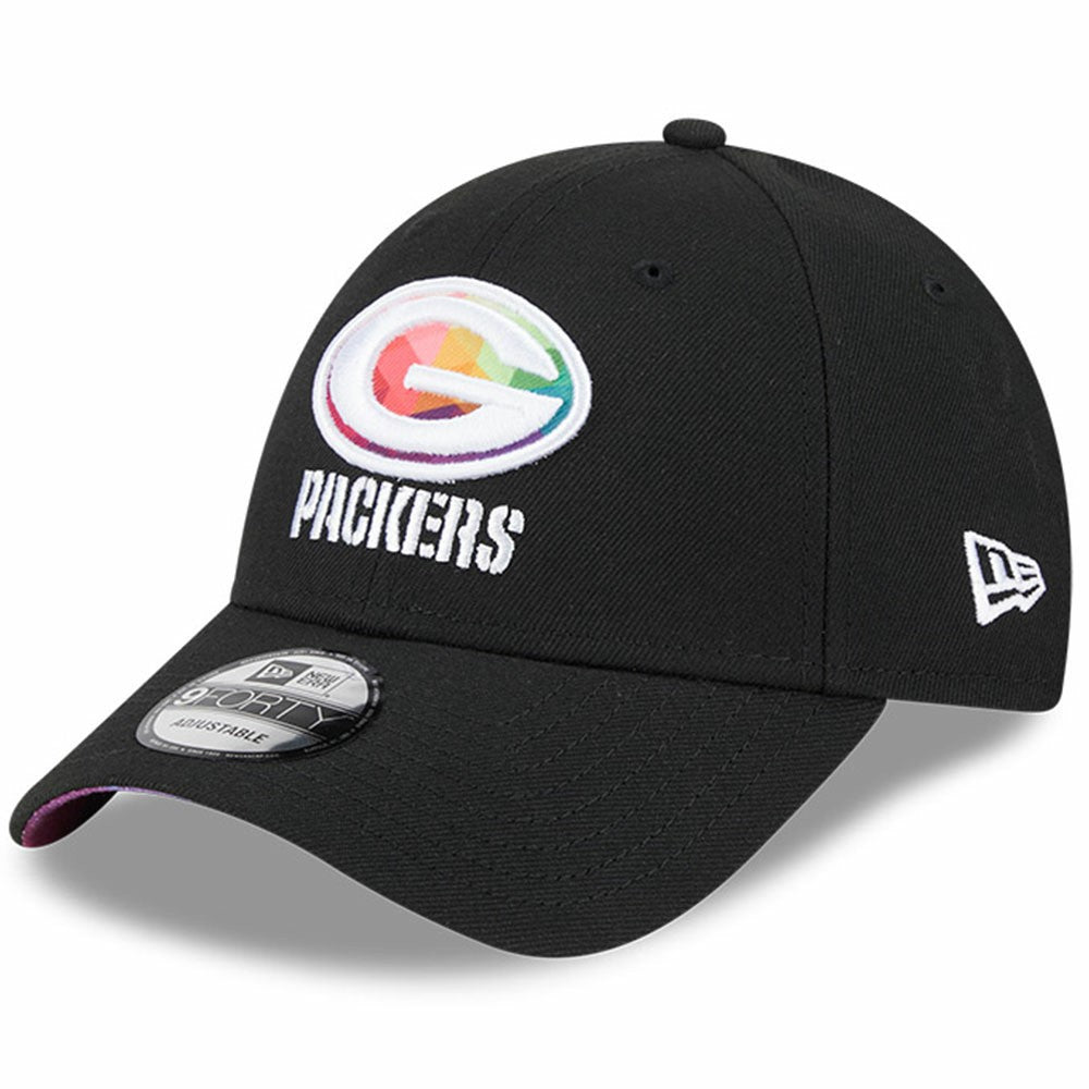 Green Bay Packers New Era 2023 NFL Crucial Catch 9FORTY Adjustable Hat Black | NFL