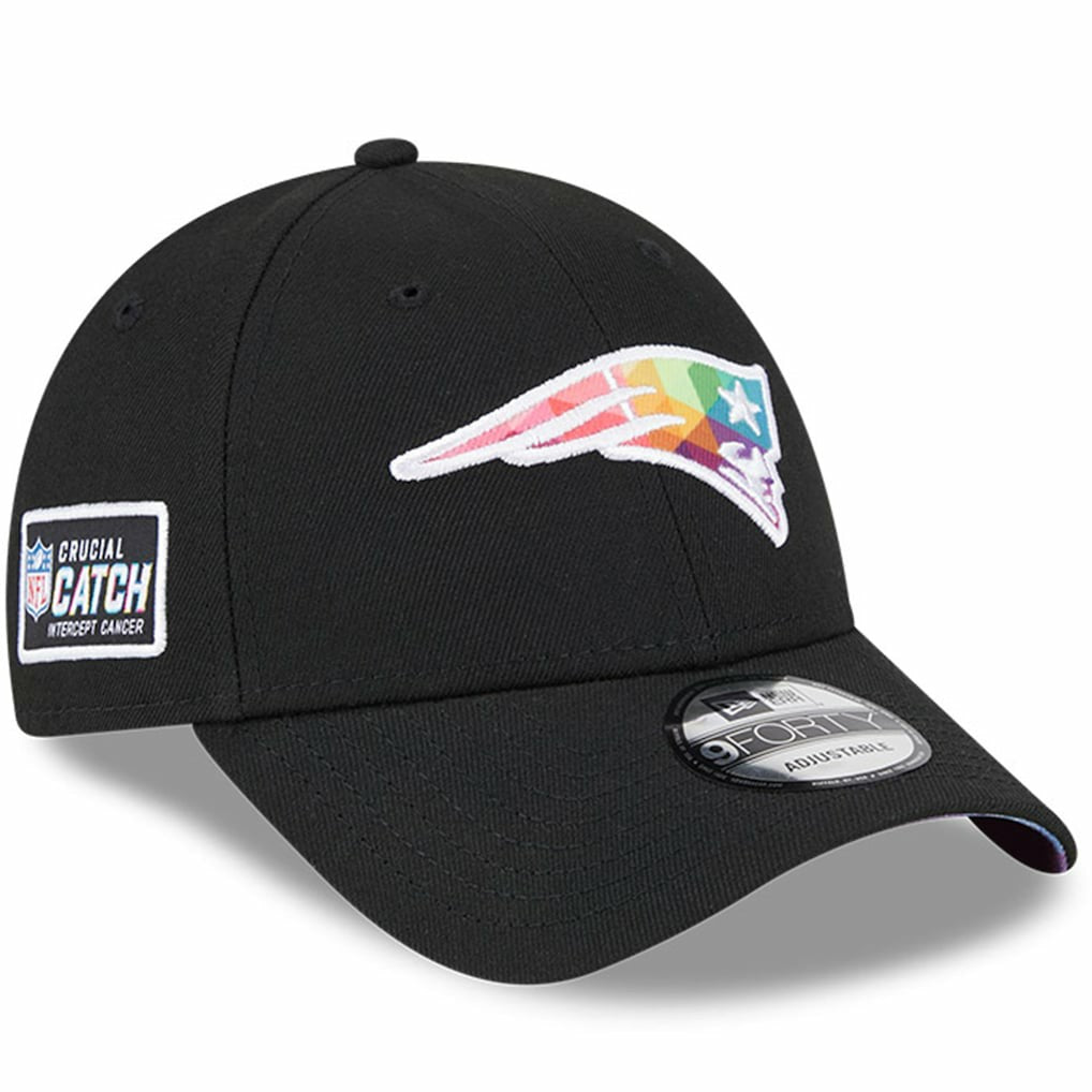 New England Patriots New Era 2023 NFL Crucial Catch 9FORTY Adjustable Hat Black | NFL