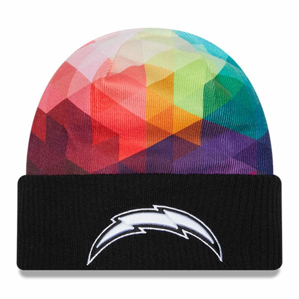 Los Angeles Chargers New Era 2023 NFL Crucial Catch Cuffed Knit Hat Black | NFL
