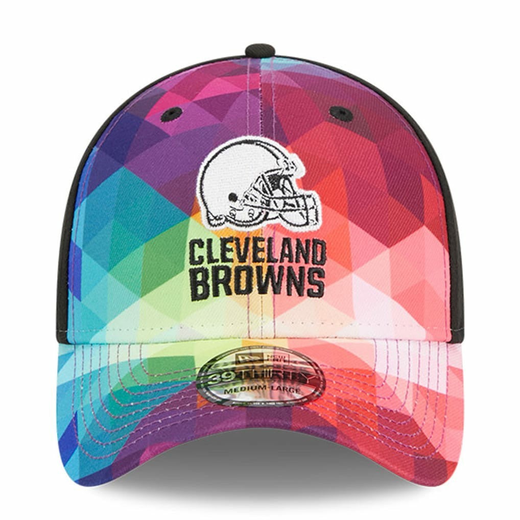 Cleveland Browns New Era 2023 NFL Crucial Catch 39THIRTY Flex Hat Pink | NFL