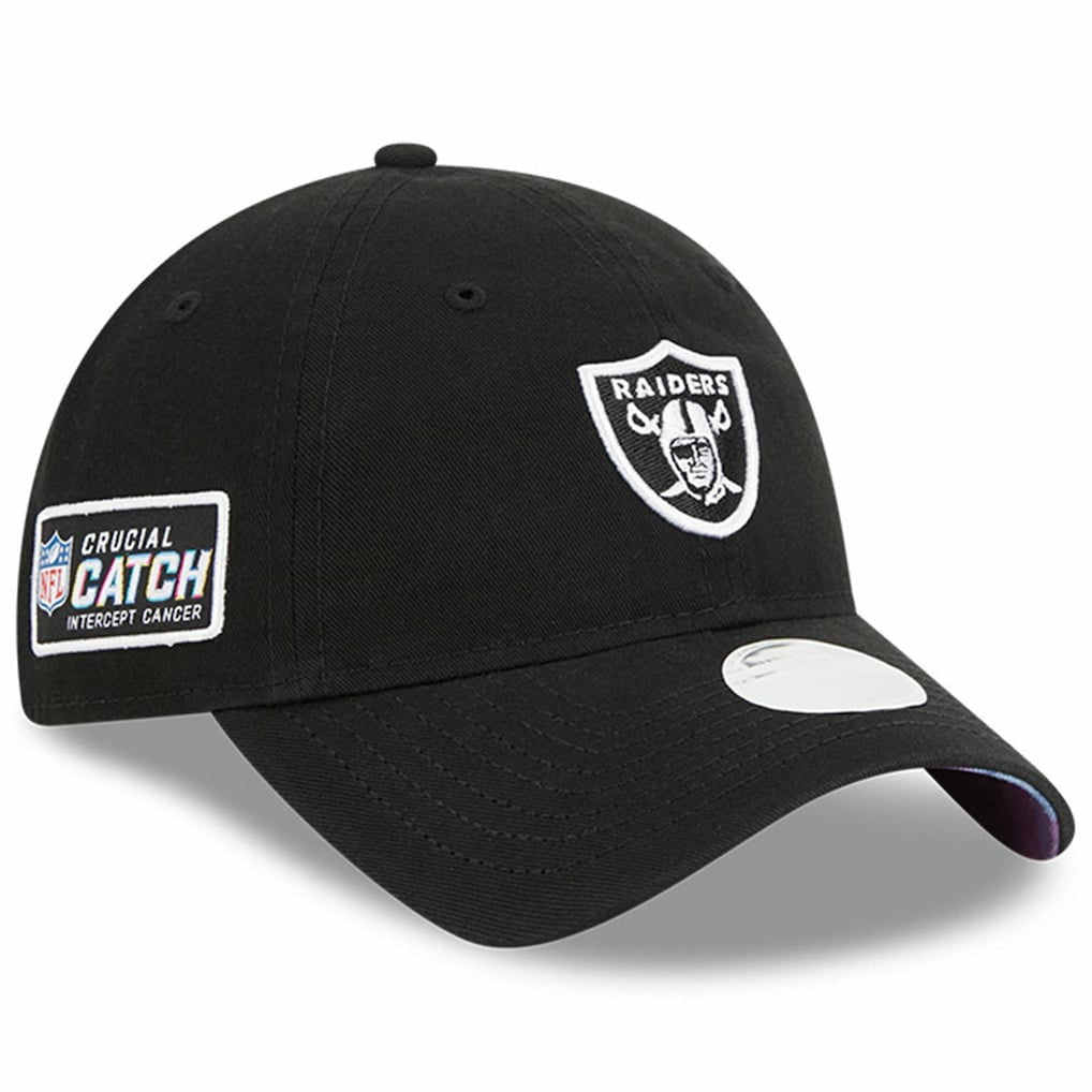 Las Vegas Raiders New Era Women's 2023 NFL Crucial Catch 9TWENTY Adjustable Hat Black | NFL