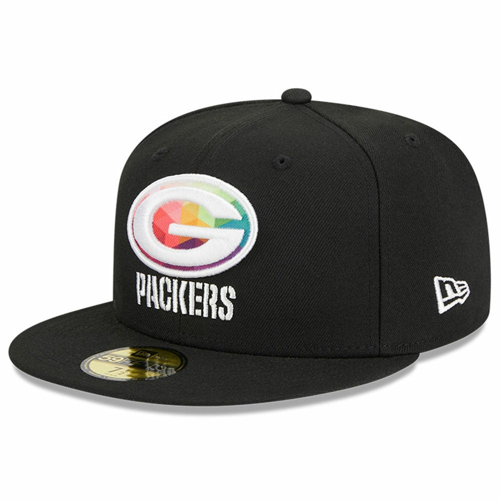 Green Bay Packers New Era 2023 NFL Crucial Catch 59FIFTY Fitted Hat Black | NFL