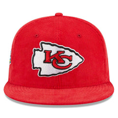 Kansas City Chiefs New Era Throwback Cord 59FIFTY Fitted Hat Red | NFL