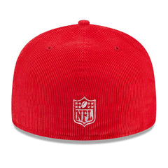Kansas City Chiefs New Era Throwback Cord 59FIFTY Fitted Hat Red | NFL