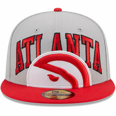 Atlanta Hawks Tip-Off Two-Tone 59FIFTY Fitted Hat Gray/Red - NBA