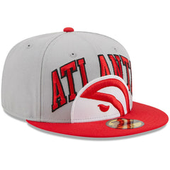 Atlanta Hawks Tip-Off Two-Tone 59FIFTY Fitted Hat Gray/Red - NBA