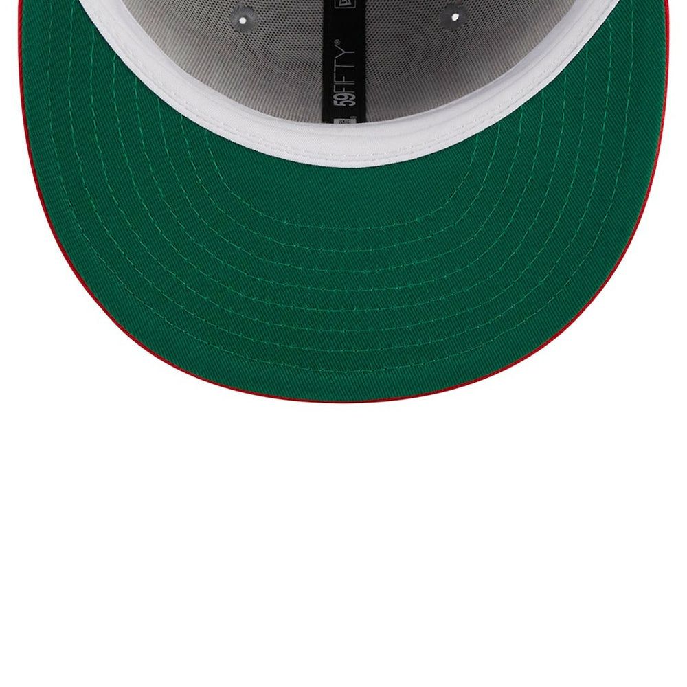 Atlanta Hawks Tip-Off Two-Tone 59FIFTY Fitted Hat Gray/Red - NBA