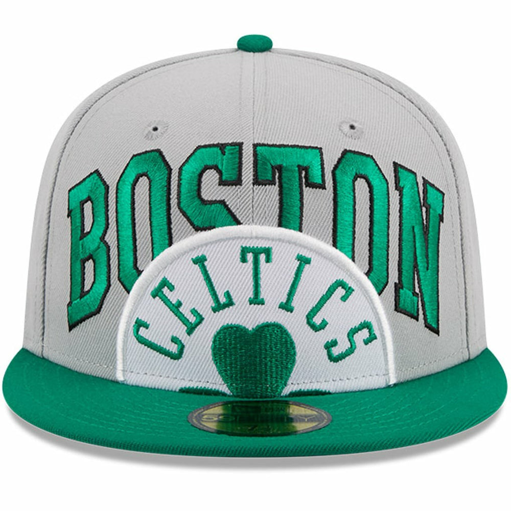 Boston Celtics Tip-Off Two-Tone 59FIFTY Fitted Hat Gray/Kelly Green - NBA