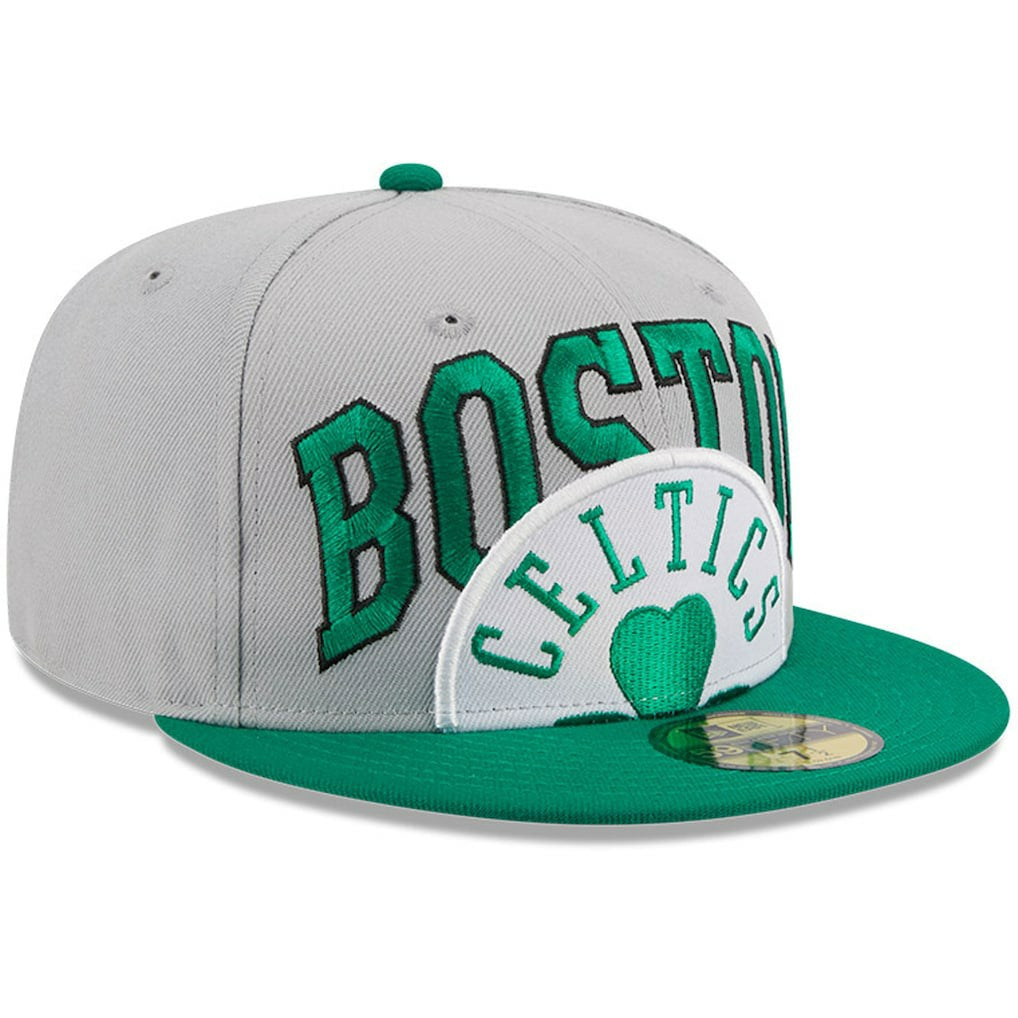 Boston Celtics Tip-Off Two-Tone 59FIFTY Fitted Hat Gray/Kelly Green - NBA