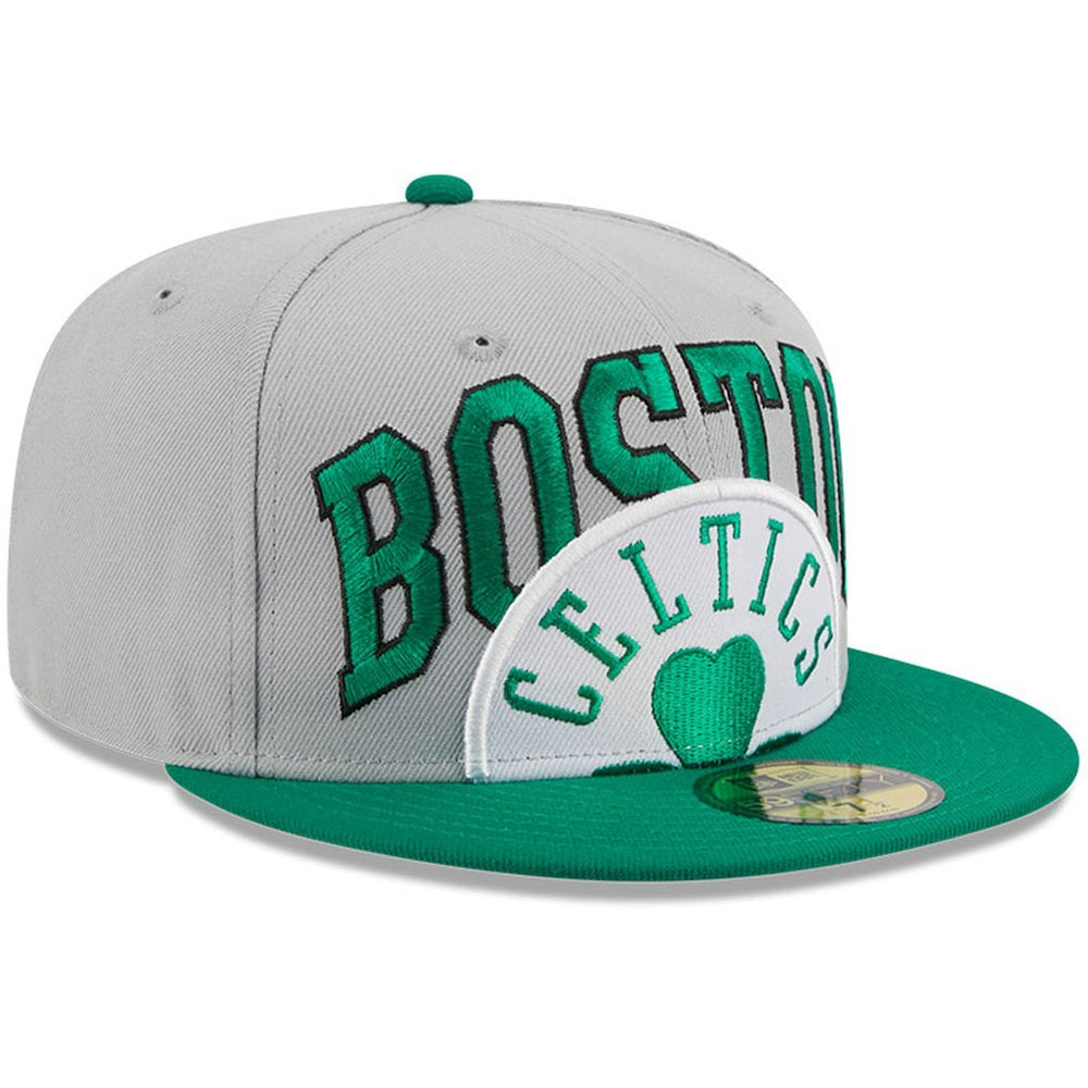 Boston Celtics Tip-Off Two-Tone 59FIFTY Fitted Hat Gray/Kelly Green - NBA