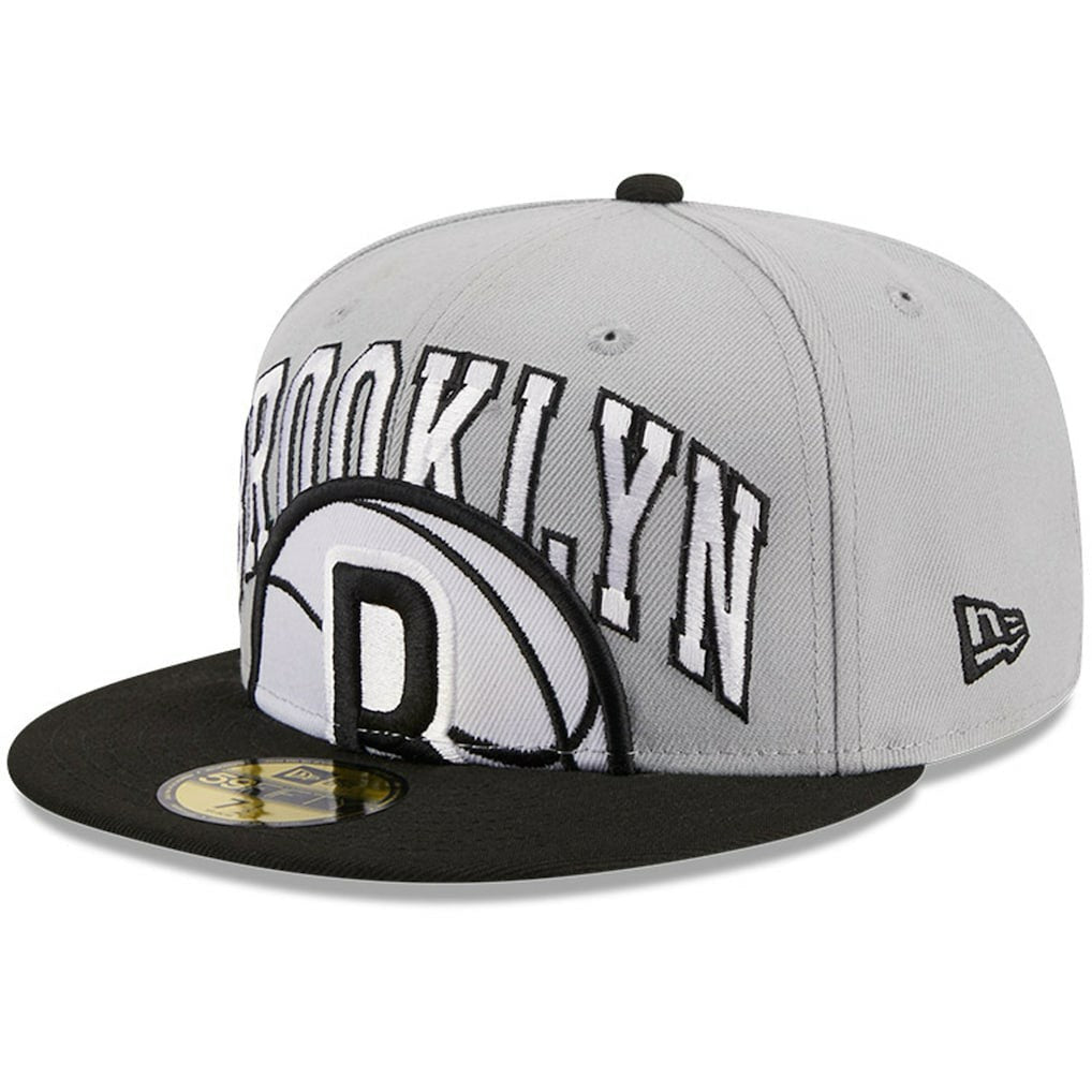 Brooklyn Nets Tip-Off Two-Tone 59FIFTY Fitted Hat Gray/Black - NBA