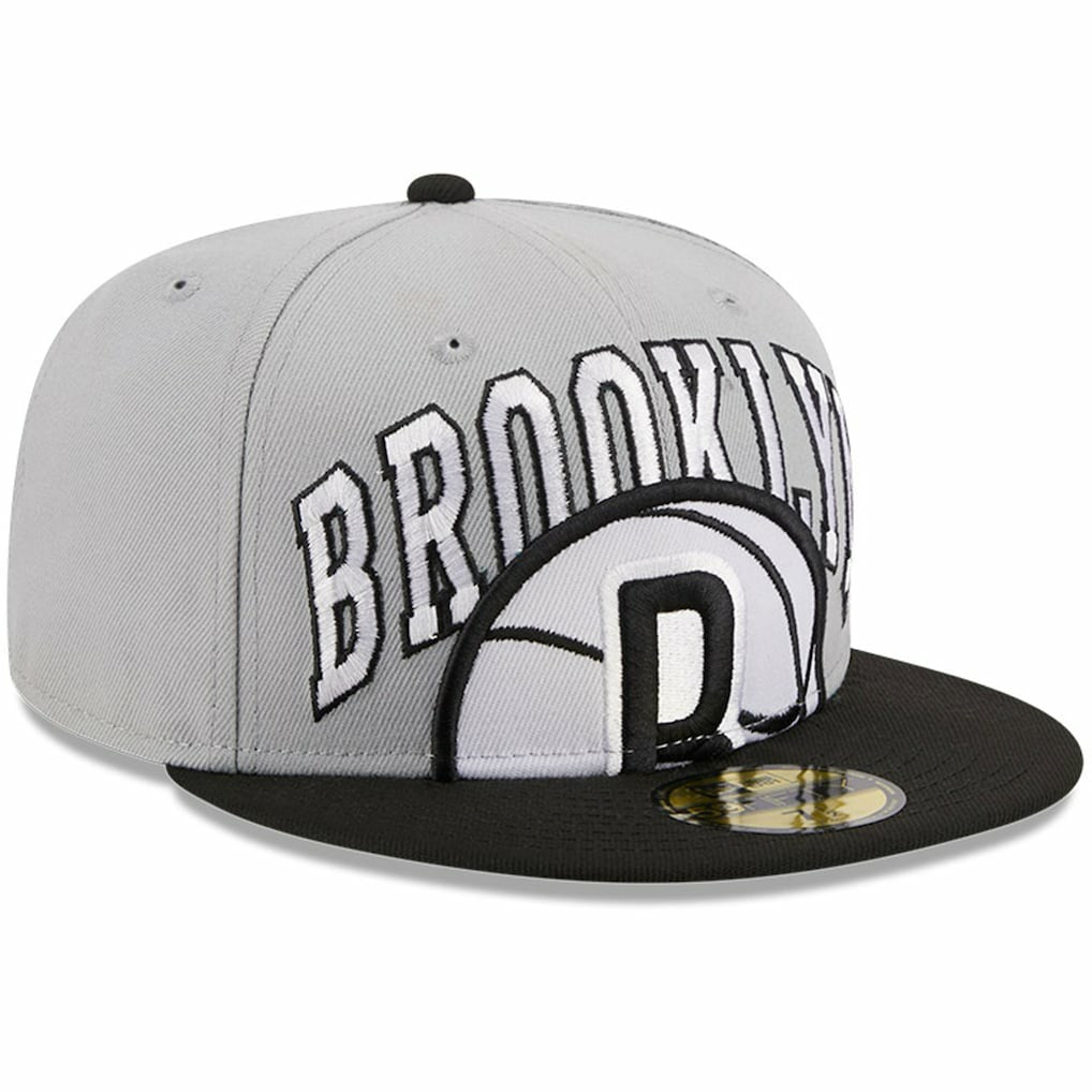 Brooklyn Nets Tip-Off Two-Tone 59FIFTY Fitted Hat Gray/Black - NBA