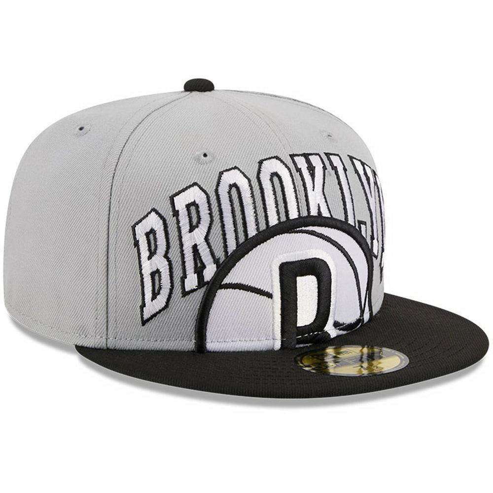 Brooklyn Nets Tip-Off Two-Tone 59FIFTY Fitted Hat Gray/Black - NBA