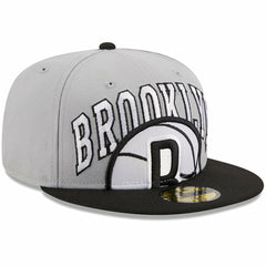 Brooklyn Nets Tip-Off Two-Tone 59FIFTY Fitted Hat Gray/Black - NBA