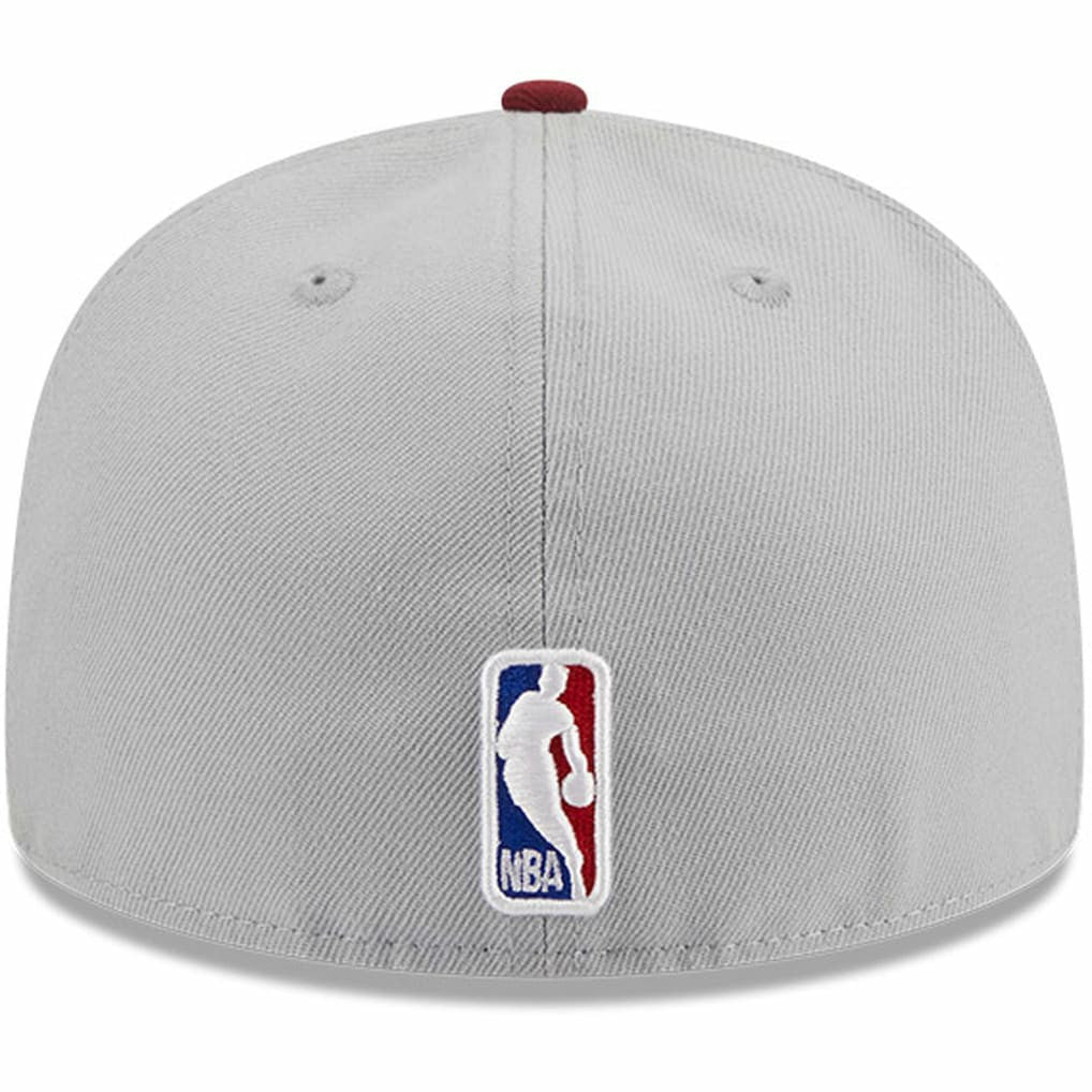 Cleveland Cavaliers Tip-Off Two-Tone 59FIFTY Fitted Hat Gray/Wine - NBA