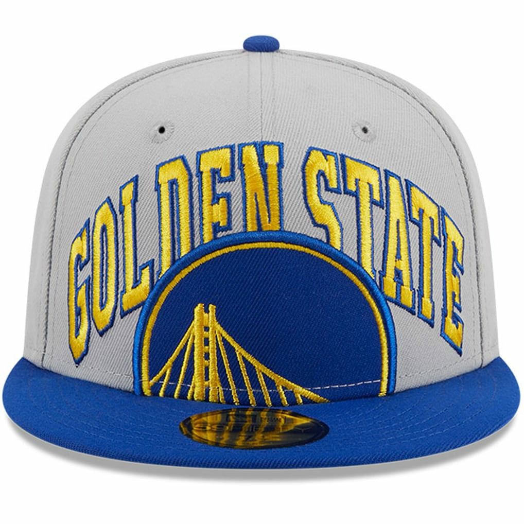 Golden State Warriors Tip-Off Two-Tone 59FIFTY Fitted Hat Gray/Royal - NBA
