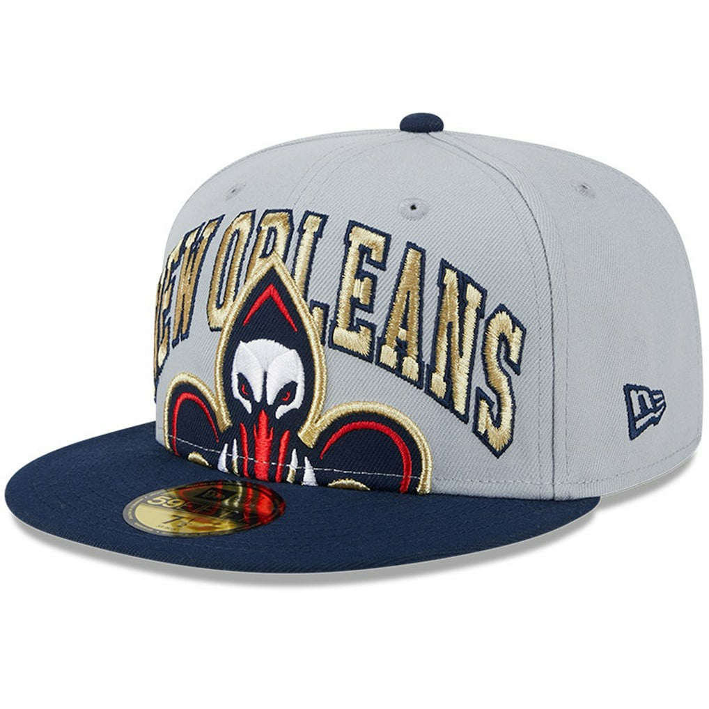 New Orleans Pelicans Tip-Off Two-Tone 59FIFTY Fitted Hat Gray/Navy - NBA
