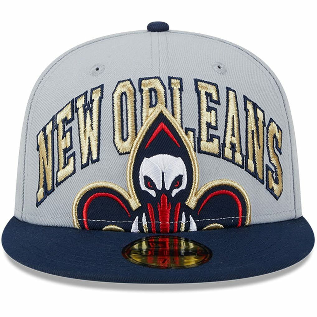 New Orleans Pelicans Tip-Off Two-Tone 59FIFTY Fitted Hat Gray/Navy - NBA