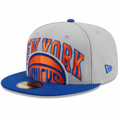 New York Knicks Tip-Off Two-Tone 59FIFTY Fitted Hat Gray/Blue - NBA