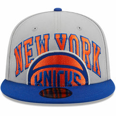New York Knicks Tip-Off Two-Tone 59FIFTY Fitted Hat Gray/Blue - NBA