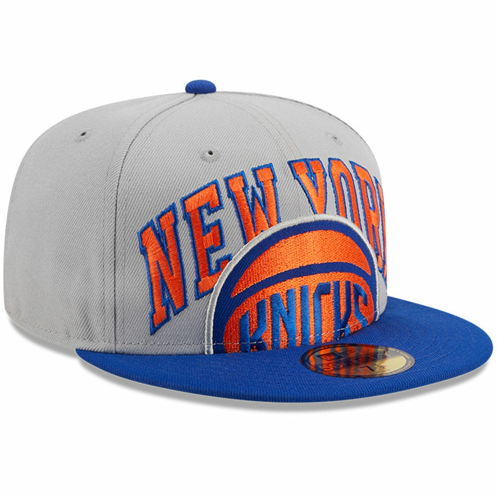 New York Knicks Tip-Off Two-Tone 59FIFTY Fitted Hat Gray/Blue - NBA