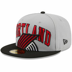 Portland Trail Blazers Tip-Off Two-Tone 59FIFTY Fitted Hat Gray/Black - NBA