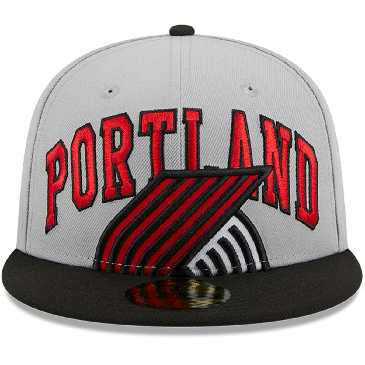 Portland Trail Blazers Tip-Off Two-Tone 59FIFTY Fitted Hat Gray/Black - NBA