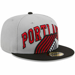 Portland Trail Blazers Tip-Off Two-Tone 59FIFTY Fitted Hat Gray/Black - NBA