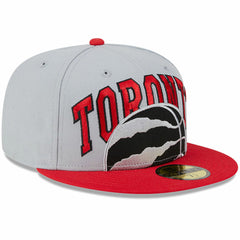 Toronto Raptors Tip-Off Two-Tone 59FIFTY Fitted Hat Gray/Red - NBA