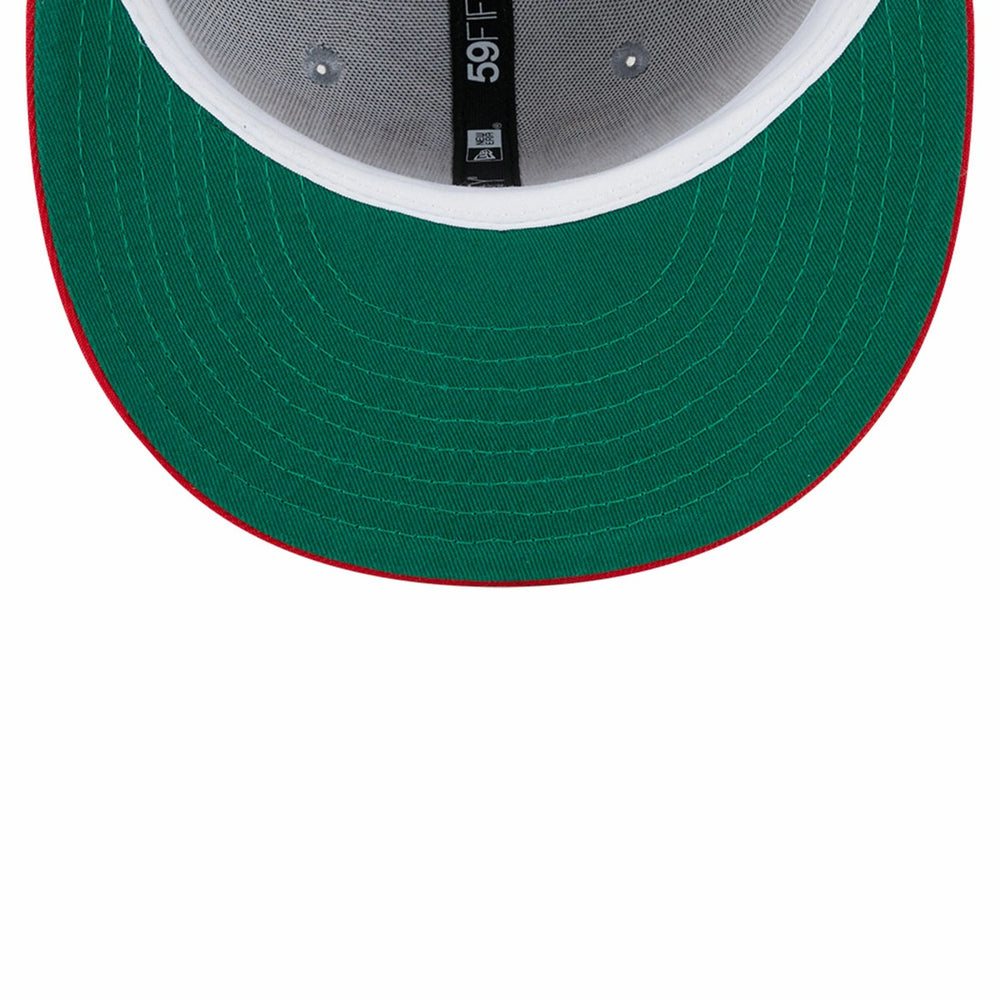 Toronto Raptors Tip-Off Two-Tone 59FIFTY Fitted Hat Gray/Red - NBA