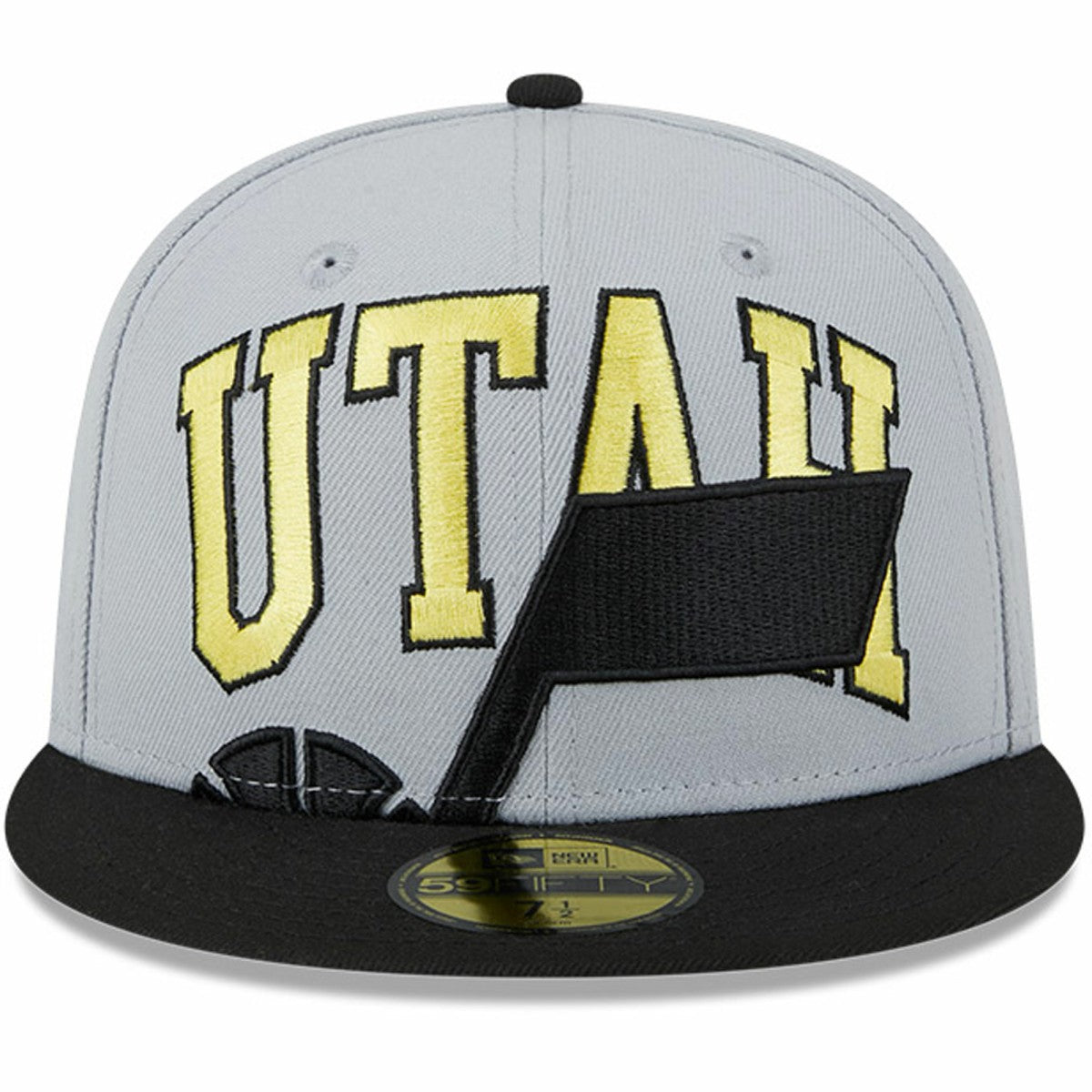 Utah Jazz Tip-Off Two-Tone 59FIFTY Fitted Hat Gray/Black - NBA