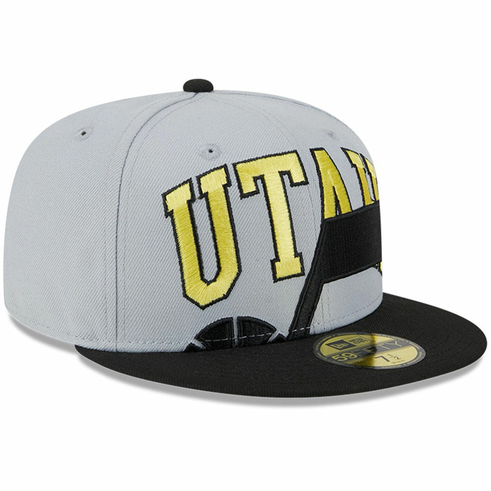 Utah Jazz Tip-Off Two-Tone 59FIFTY Fitted Hat Gray/Black - NBA