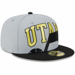 Utah Jazz Tip-Off Two-Tone 59FIFTY Fitted Hat Gray/Black - NBA