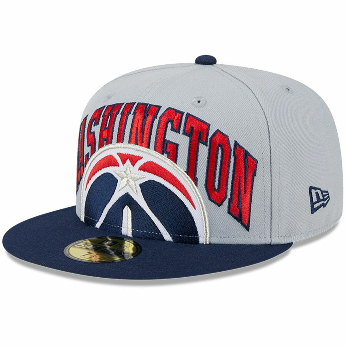 Washington Wizards Tip-Off Two-Tone 59FIFTY Fitted Hat Gray/Navy - NBA